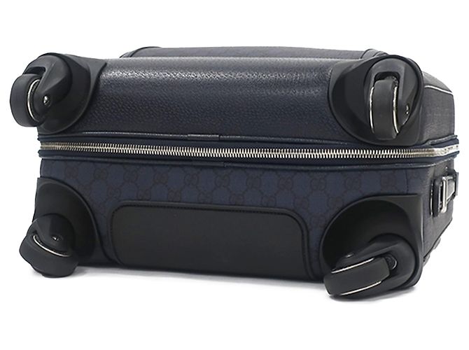 Trolley Gucci Blue Small GG Supreme Ophidia Blu navy - vista 3