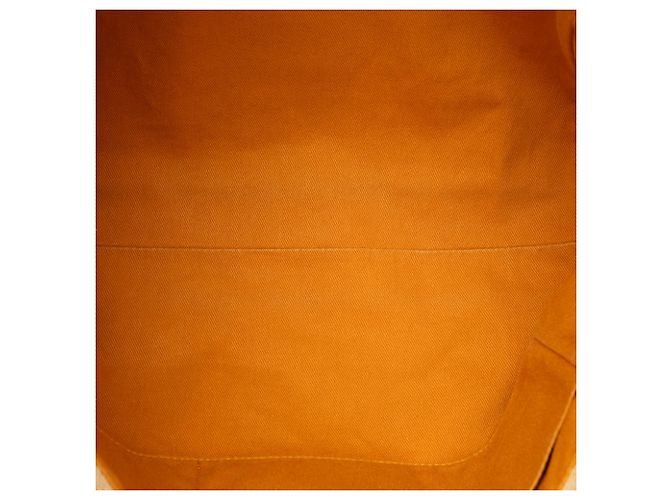 Tote Deauville en raphia jaune Chanel Small - vue 4