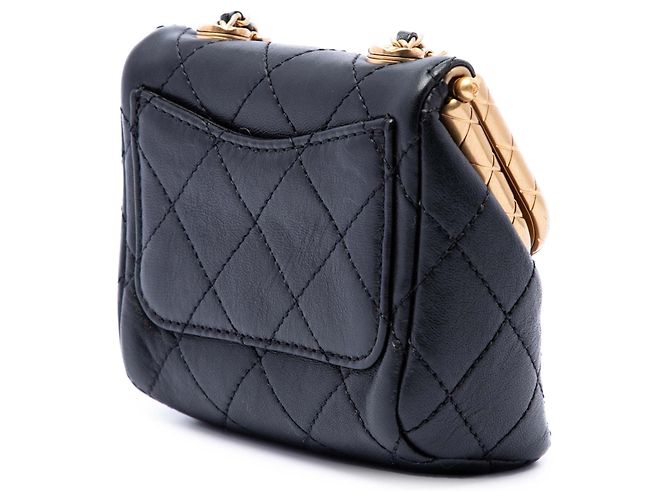 Borsa My Crush in agnello micro trapuntato Chanel nero - vista 2