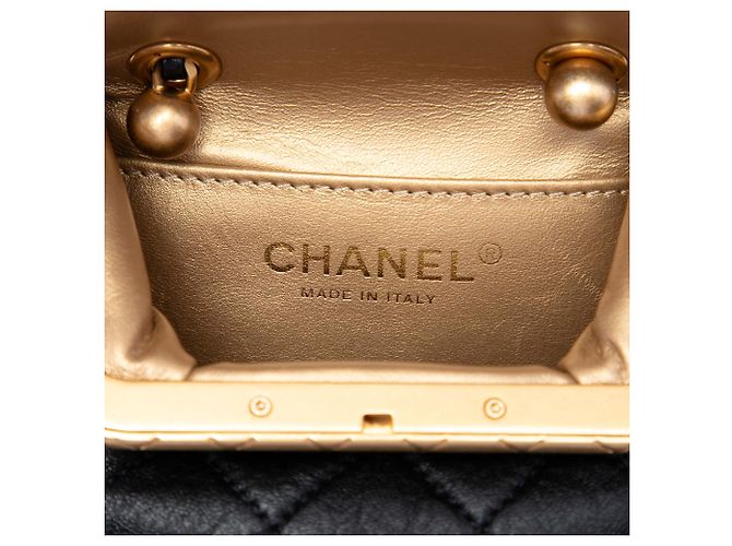 Borsa My Crush in agnello micro trapuntato Chanel nero - vista 5