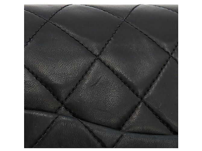 Chanel Black Medium Classic Lambskin Double Flap Nero - vista 11