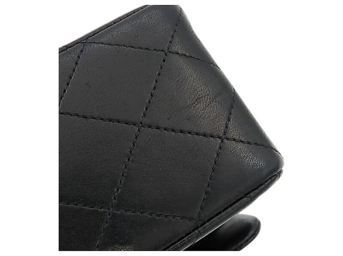 Chanel Black Medium Classic Lambskin Double Flap Nero - vista 15
