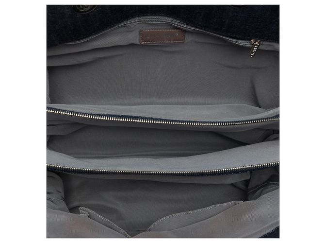 Chanel Blue Large CC Quilted Denim Timeless Tote Blau Marineblau - Ansicht 4