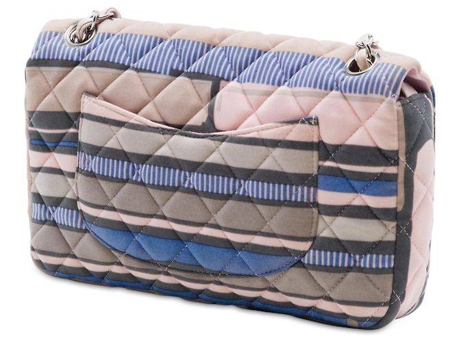 Chanel Pink Small Quilted Jersey Ocean Drive Flap Rosa - vista 2