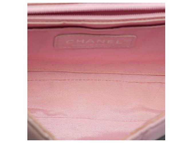 Chanel Pink Small Quilted Jersey Ocean Drive Flap Rosa - vista 4