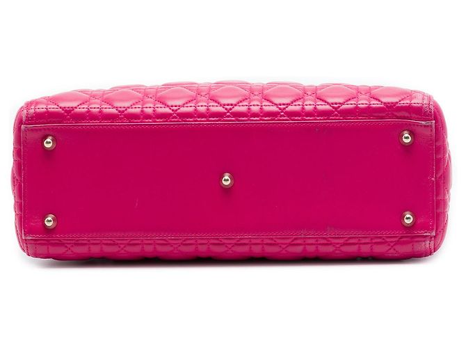 Lady Dior aus Lammleder Cannage in Rosa, Größe Large Pink - Ansicht 3