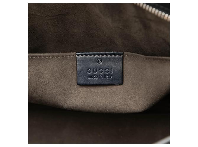 Gucci Blue Guccissima Web Clutch Blau Marineblau - Ansicht 5