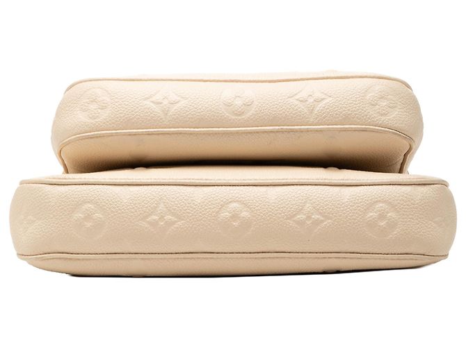 Louis Vuitton Multi Pochette Accessoires in pelle Empreinte Monogram Giant bianca Bianco Crudo - vista 3