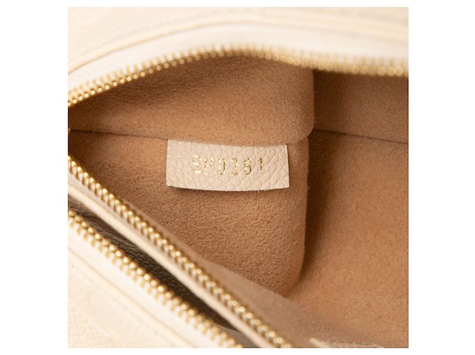 Louis Vuitton Multi Pochette Accessoires in pelle Empreinte Monogram Giant bianca Bianco Crudo - vista 6