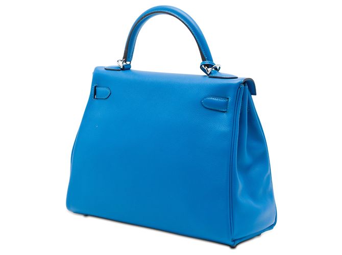 Hermès Blue Clemence Kelly II Retourne 32 - vista 2