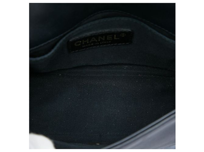 Chanel Blue Mini Square Calfskin Graphic Flap Azul - vista 4