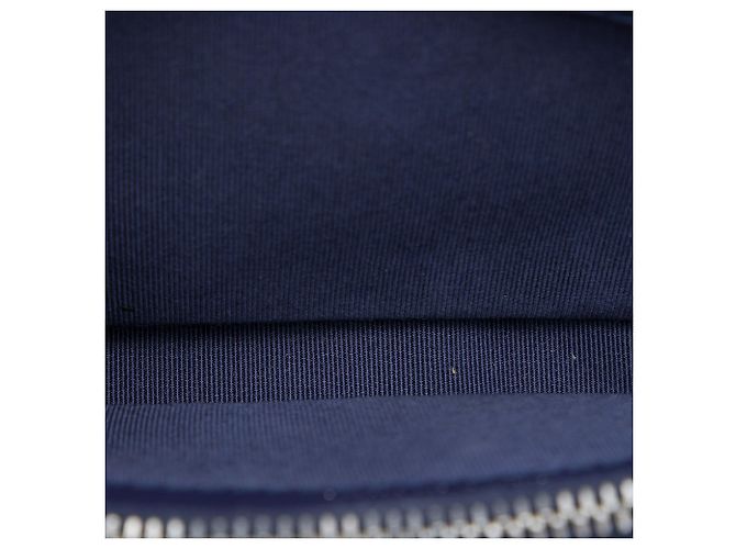 Clutch Chanel Gabrielle in denim trapuntato blu con doppia zip e catena Blu navy - vista 4