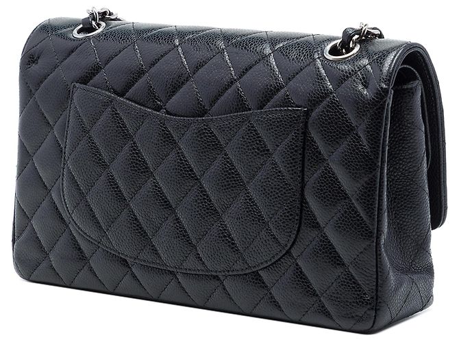 Chanel Black Medium Classic Caviar Double Flap - vista 2
