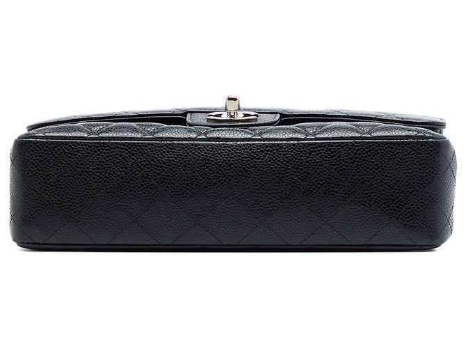 Chanel Black Medium Classic Caviar Double Flap - vista 3