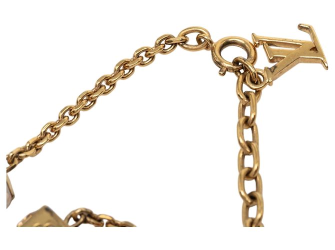 Bracciale Gamble placcato oro e strass dorato Louis Vuitton D'oro - vista 5