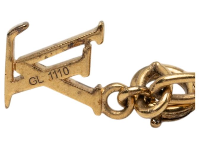 Bracciale Gamble placcato oro e strass dorato Louis Vuitton D'oro - vista 6