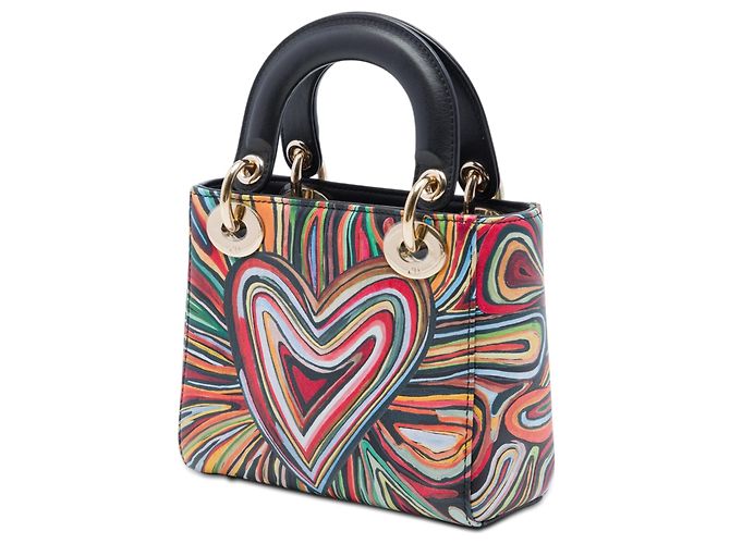 Dior Red Edizione Limitata Lady Dior Mini in pelle di vitello DiorAmour Rosso - vista 2