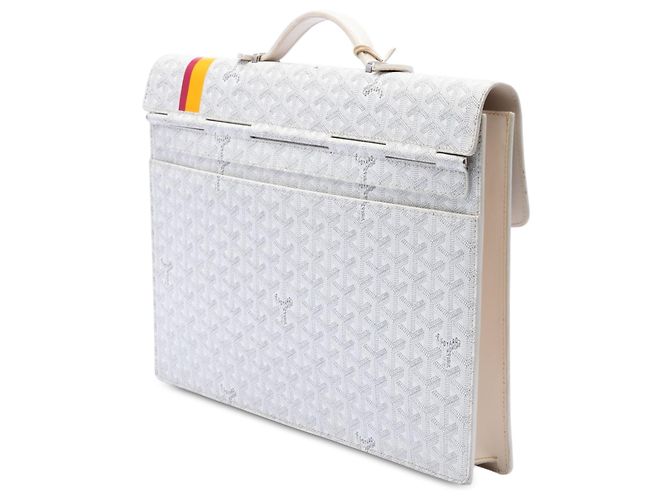 Goyard Asciugamano White Goyardine Stripe Chypre Bianco - vista 2