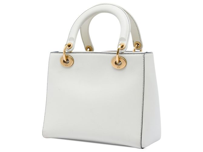 Dior Blanc Niki de Saint Phalle Medium Calfskin Vive L amour Lady Dior - vue 2
