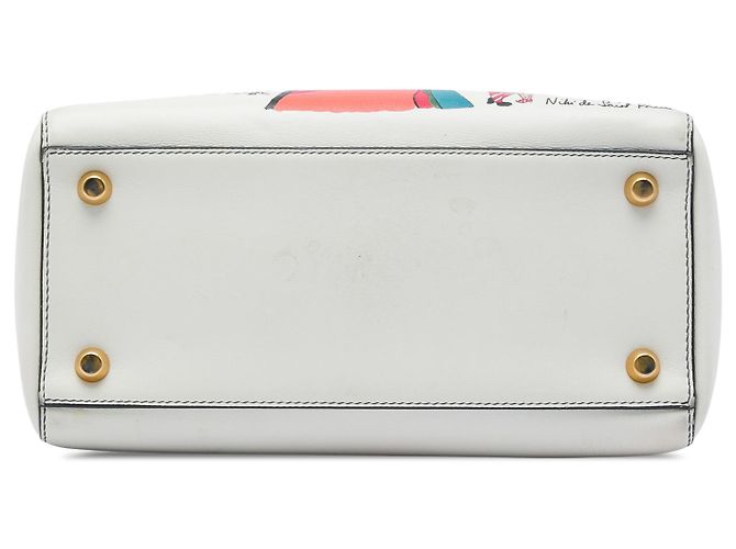 Dior Blanc Niki de Saint Phalle Medium Calfskin Vive L amour Lady Dior - vue 3