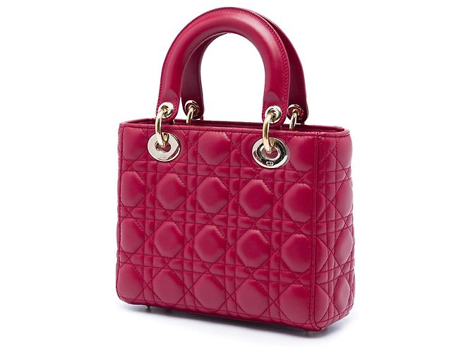 Dior Red Small Lambskin Cannage My ABCDior Lady Dior Rosso - vista 2