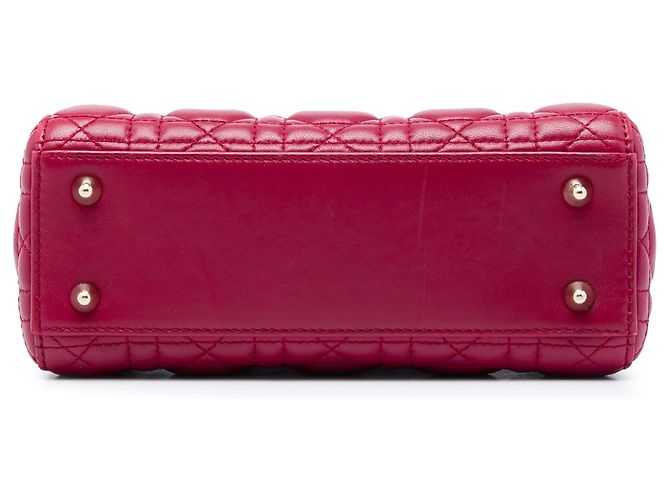 Dior Red Small Lambskin Cannage My ABCDior Lady Dior Rosso - vista 3