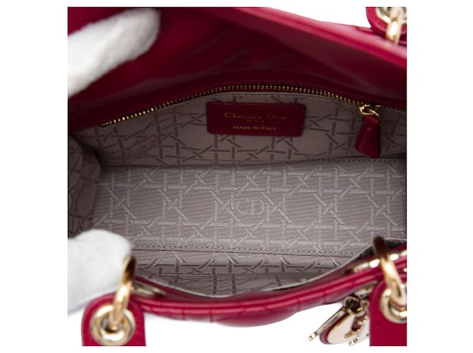 Dior Red Small Lambskin Cannage My ABCDior Lady Dior Rosso - vista 4