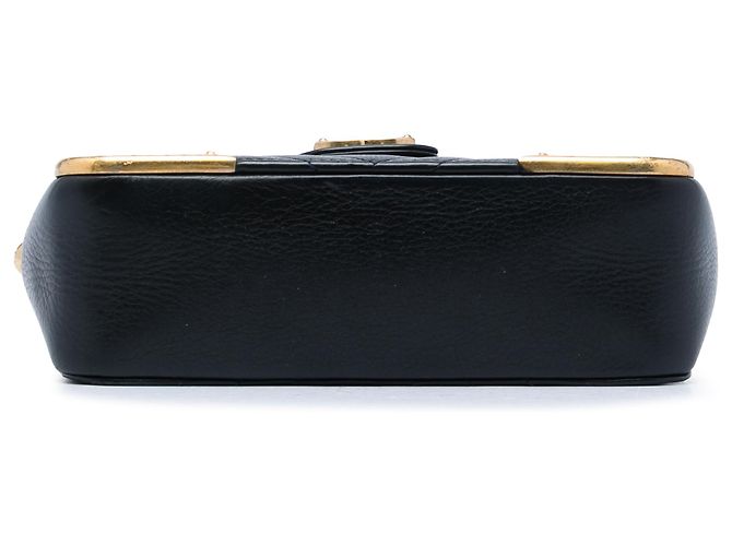 Borsa Minaudière Chanel Black CC Chevron Calfskin Rock The Corners Nero - vista 3