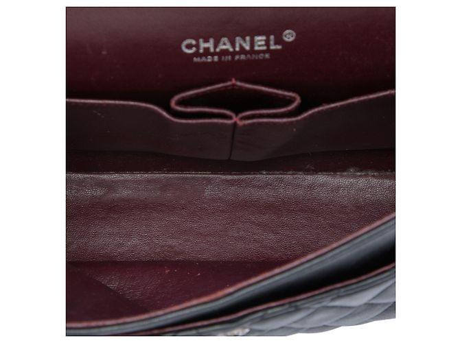Chanel Black Medium Classic Lambskin Double Flap Nero - vista 4