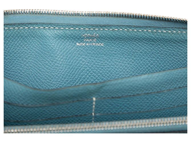 Portafoglio lungo Azap in Epsom blu Hermès Blu chiaro - vista 5