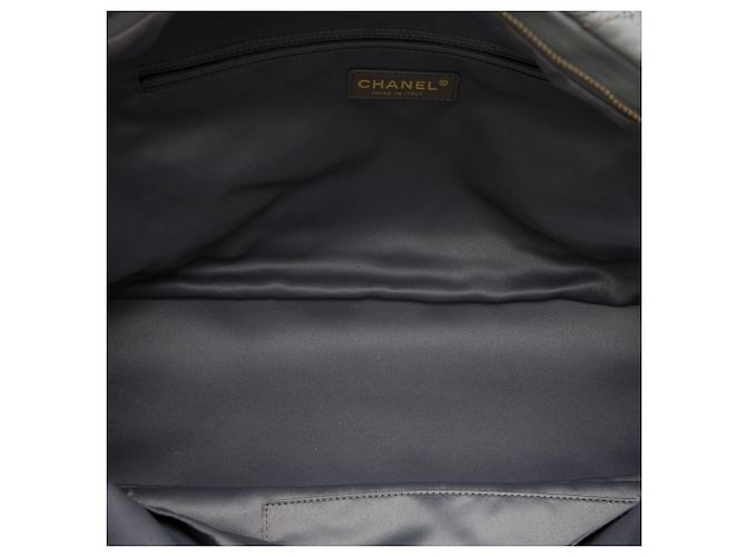 Tote Triptych in pelle di vitello trapuntata CC grigia Chanel Marrone - vista 4