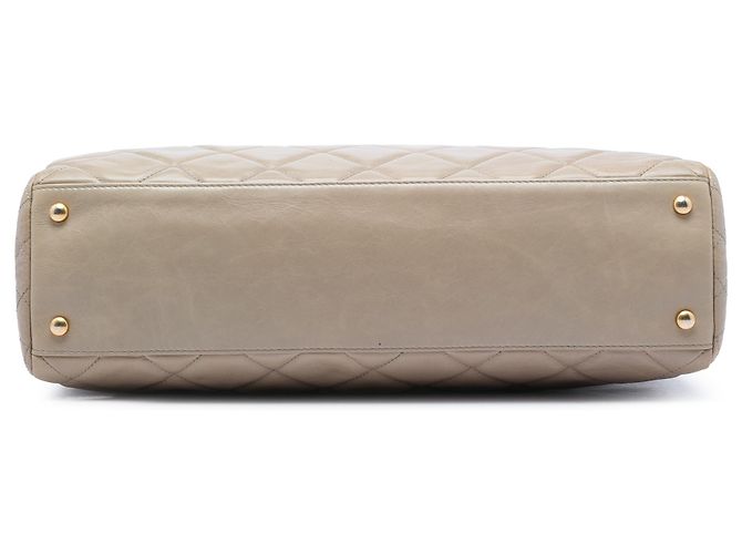 Chanel Daily Walk Tote aus beige gestepptem glasiertem Kalbsleder - Ansicht 3