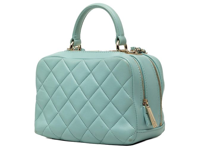 Borsa Bowling Chanel Blue Small Lambskin Trendy CC Blu chiaro - vista 2