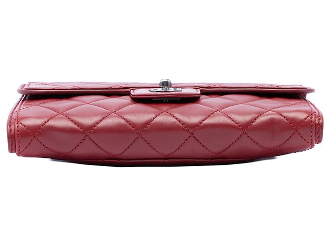 Chanel Red Small Quilted Lambskin Citizen Zip Flap Rosso - vista 3