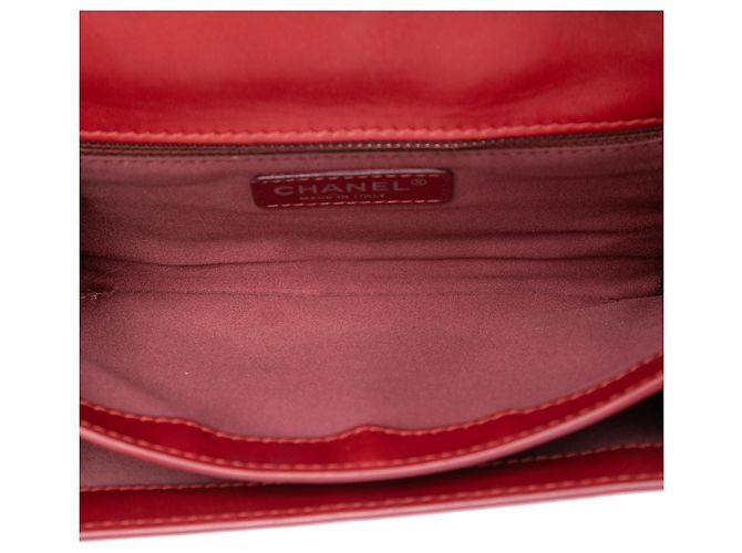 Chanel Red Small Quilted Lambskin Citizen Zip Flap Rosso - vista 4