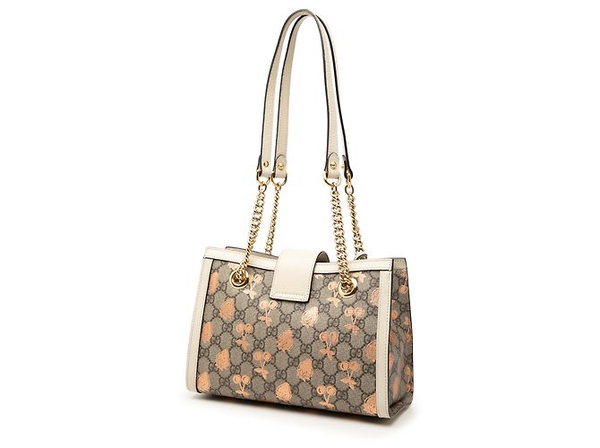 Tote Gucci Beige Small GG Supreme Berry Padlock - vista 2