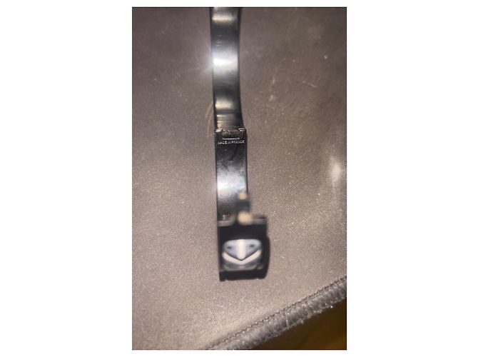 Hermès Bracciale Clic H Nero e Bianco - vista 7