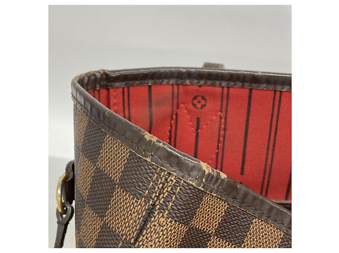 Borsa Tote Louis Vuitton Monogram Neverfull MM Damier ebene - vista 9