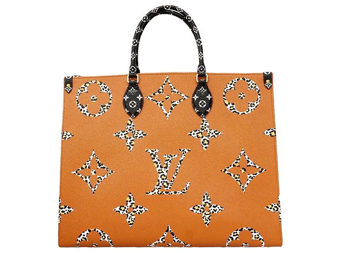Borsa Tote Louis Vuitton Monogram Jungle OnTheGo GM Marrone Nero - vista 9
