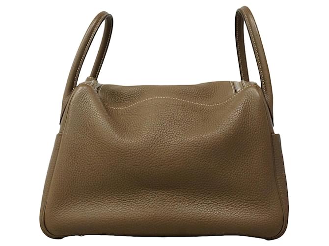 Hermès Borsa Hermes Lindy 30 Taupe - vista 10