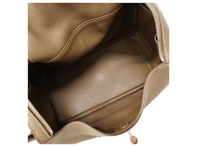 Hermès Borsa Hermes Lindy 30 Taupe - vista 4