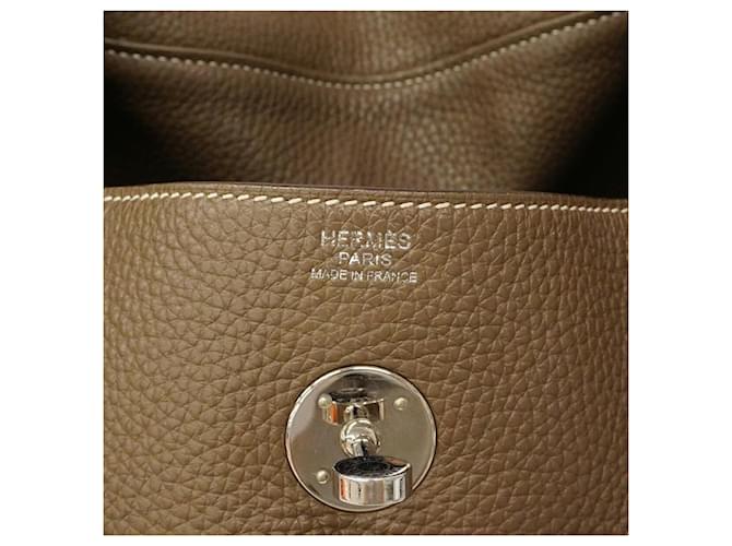 Hermès Borsa Hermes Lindy 30 Taupe - vista 5