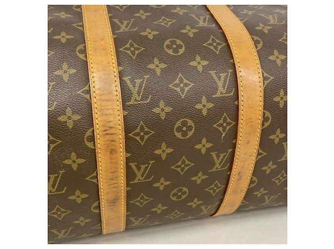 Louis Vuitton Boston Monogram Keepall Bandoulière 50 Marrone - vista 12