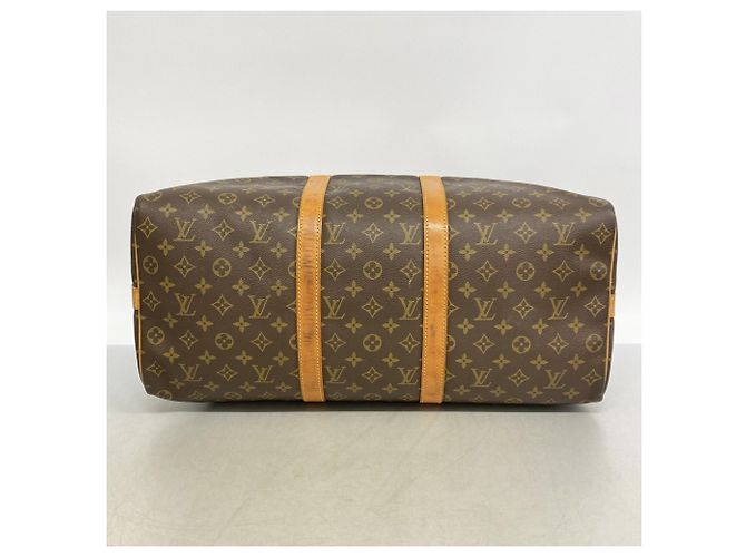 Louis Vuitton Boston Monogram Keepall Bandoulière 50 Marrone - vista 3