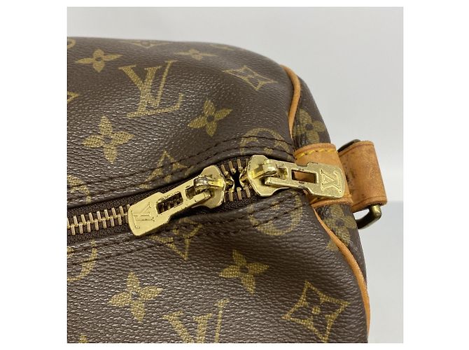 Louis Vuitton Boston Monogram Keepall Bandoulière 50 Marrone - vista 9