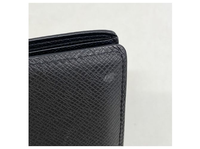 Louis Vuitton Taiga Portefeuille Slender Wallet Nero - vista 6