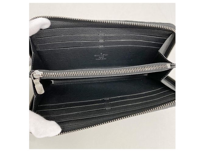 Louis Vuitton Monogram Eclipse Zippy Wallet Black - view 3
