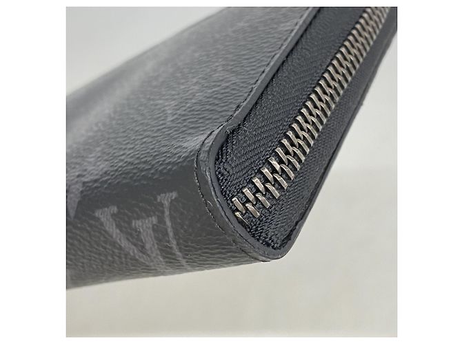 Louis Vuitton Monogram Eclipse Zippy Wallet Black - view 6