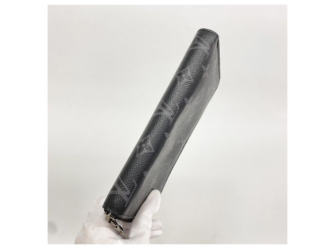 Louis Vuitton Monogram Eclipse Zippy Wallet Black - view 7