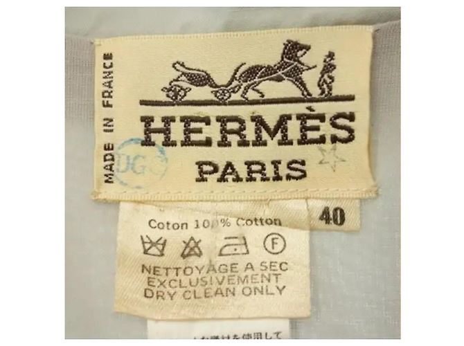 Abito bicolore Hermès Beige Giallo - vista 5
